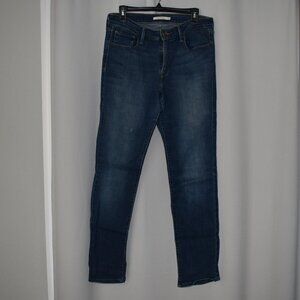 Levi Strauss Mid Risk Skinny Jeans - Dark Wash, Size 12
